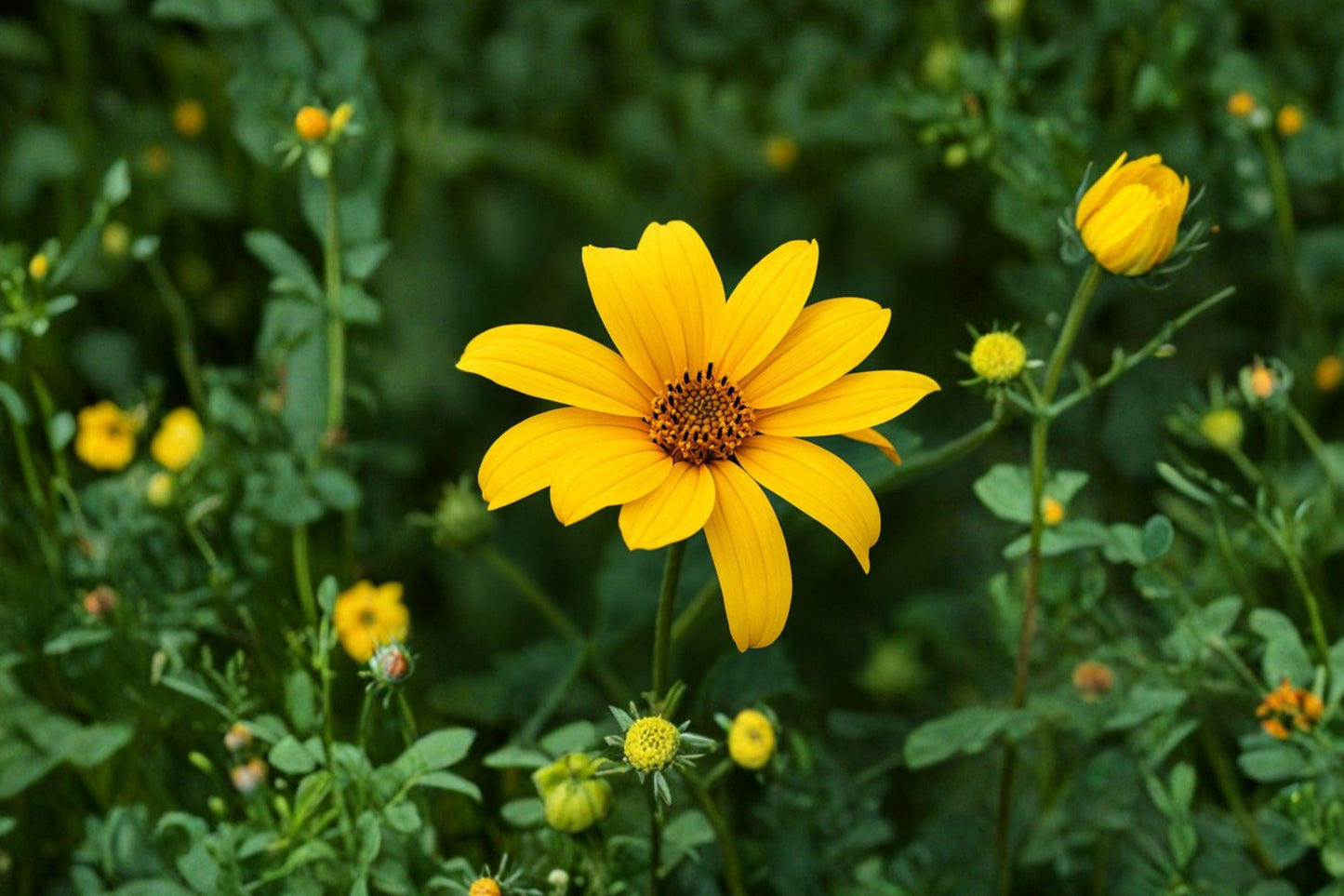30 Yellow Crownbeard Seeds – Verbesina helianthoides – Native Wildflower – Pollinator Plant – Yellow Blooms