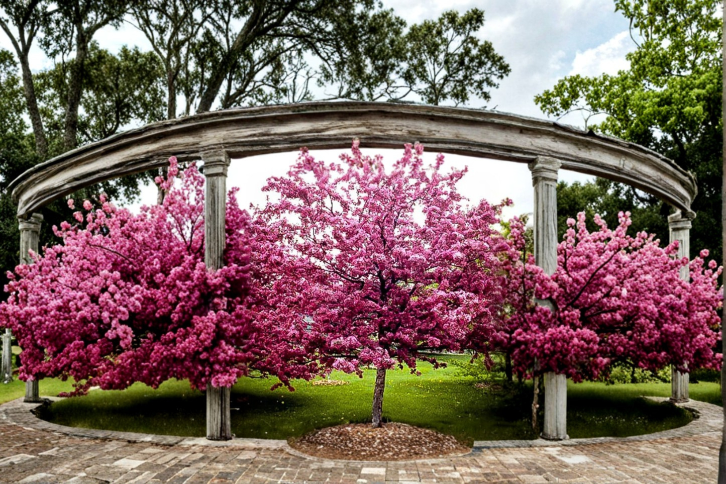 Robinson Flowering Crabapple Tree 4-6 ft Live Plant – Pink Bloom Malus Ornamental Tree for Garden Landscape Outdoor