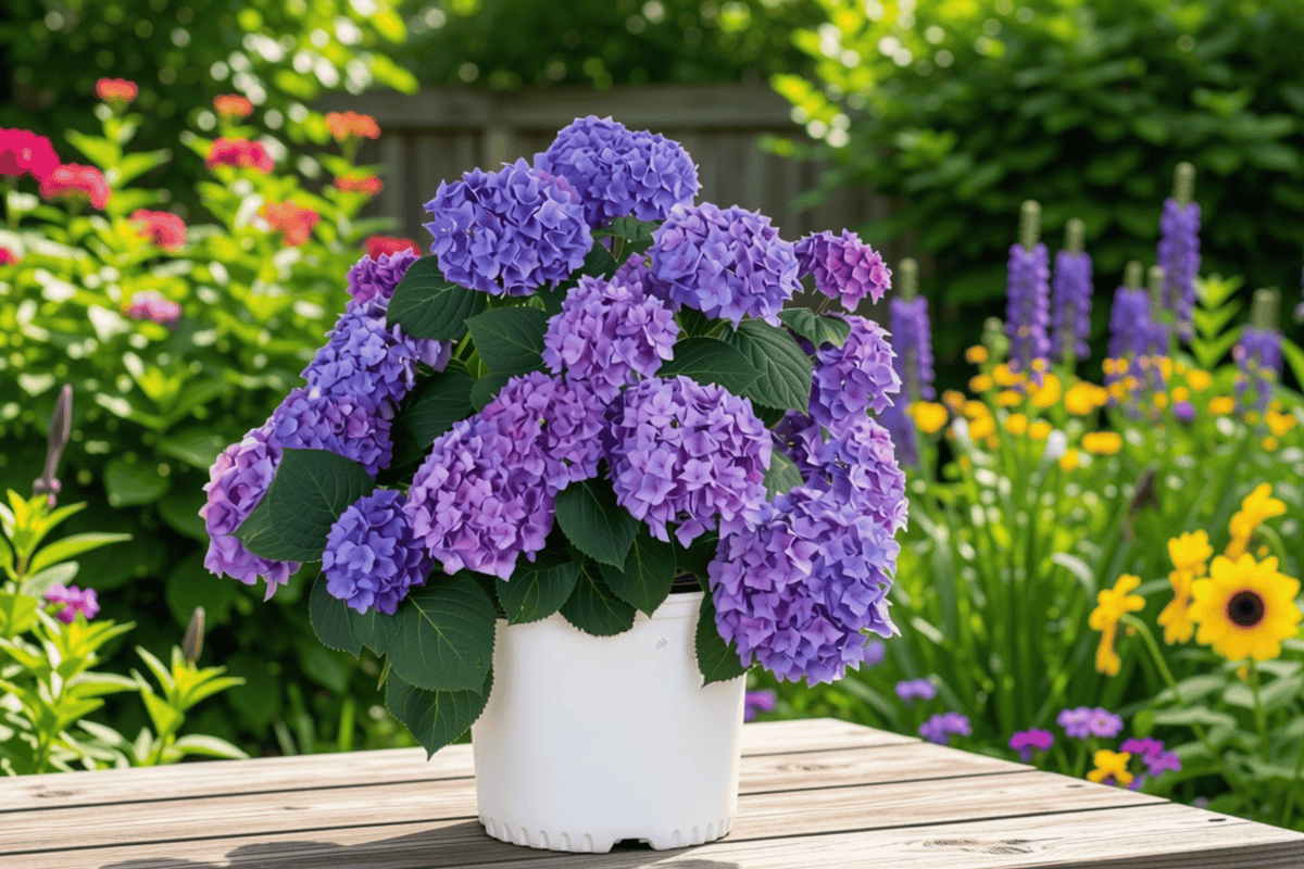 Let's Dance Rhythmic Blue Hydrangea 1 Live Reblooming Shrub, 2 Gallon Pot – Hydrangea macrophylla ‘SMHMES14’