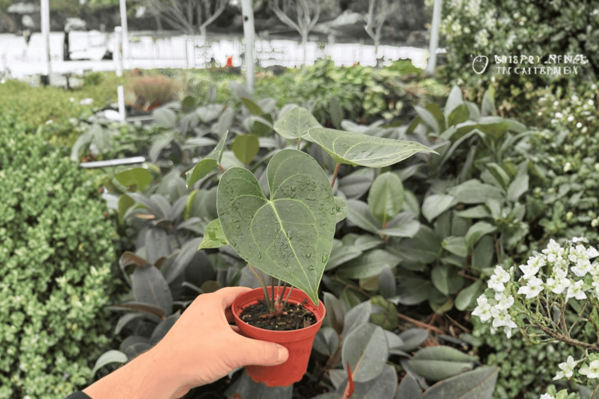 Anthurium Clarinervium Hybrid 2 Exact Live Plants – Anthurium clarinervium Hybrid 4” Size Bare Root