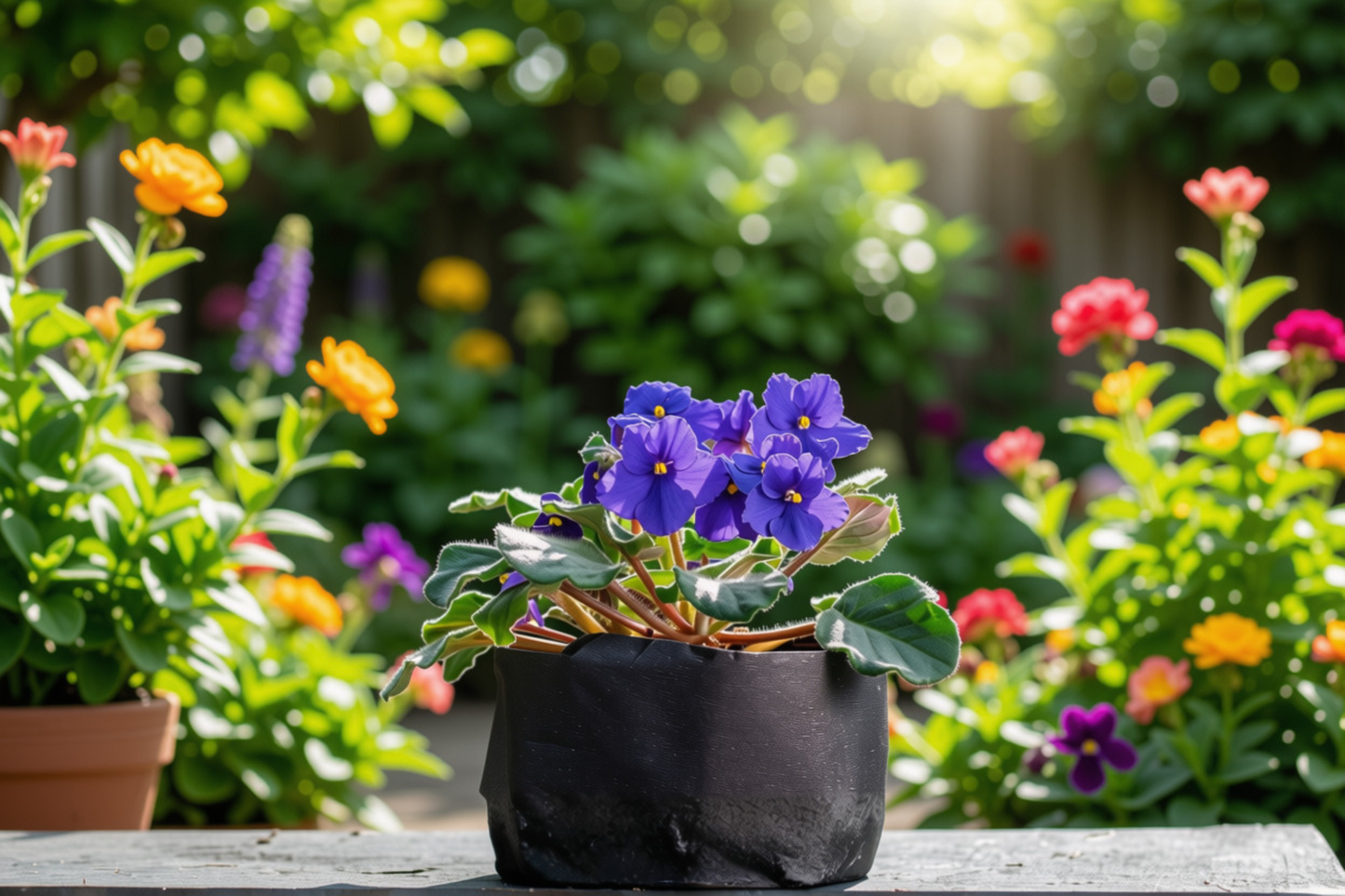 Cobalt Blue Purple African Violet Live Starter Plant 2-Inch Pot – Saintpaulia ionantha