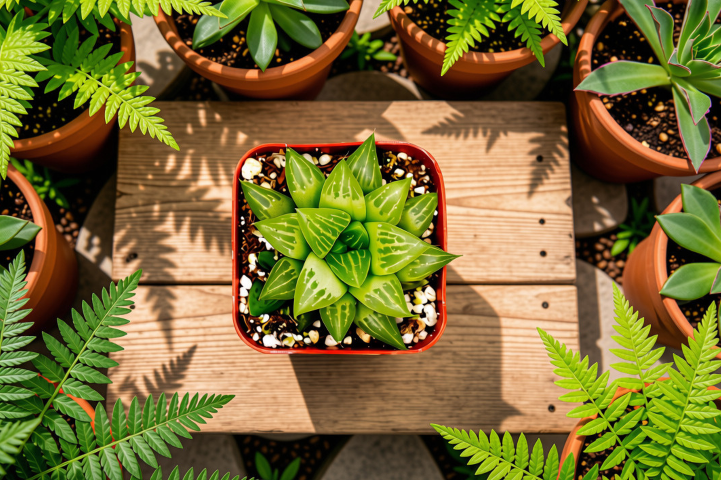 Haworthia retusa var. geraldii Live Succulent – 2 Inch Pot