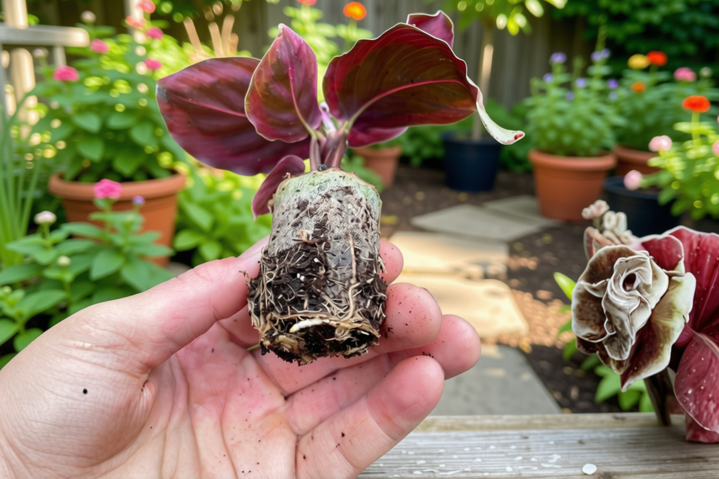 2 Calathea Black Rose Live Starter Plants – Bare Root with Soil Pod (Goeppertia spp.)