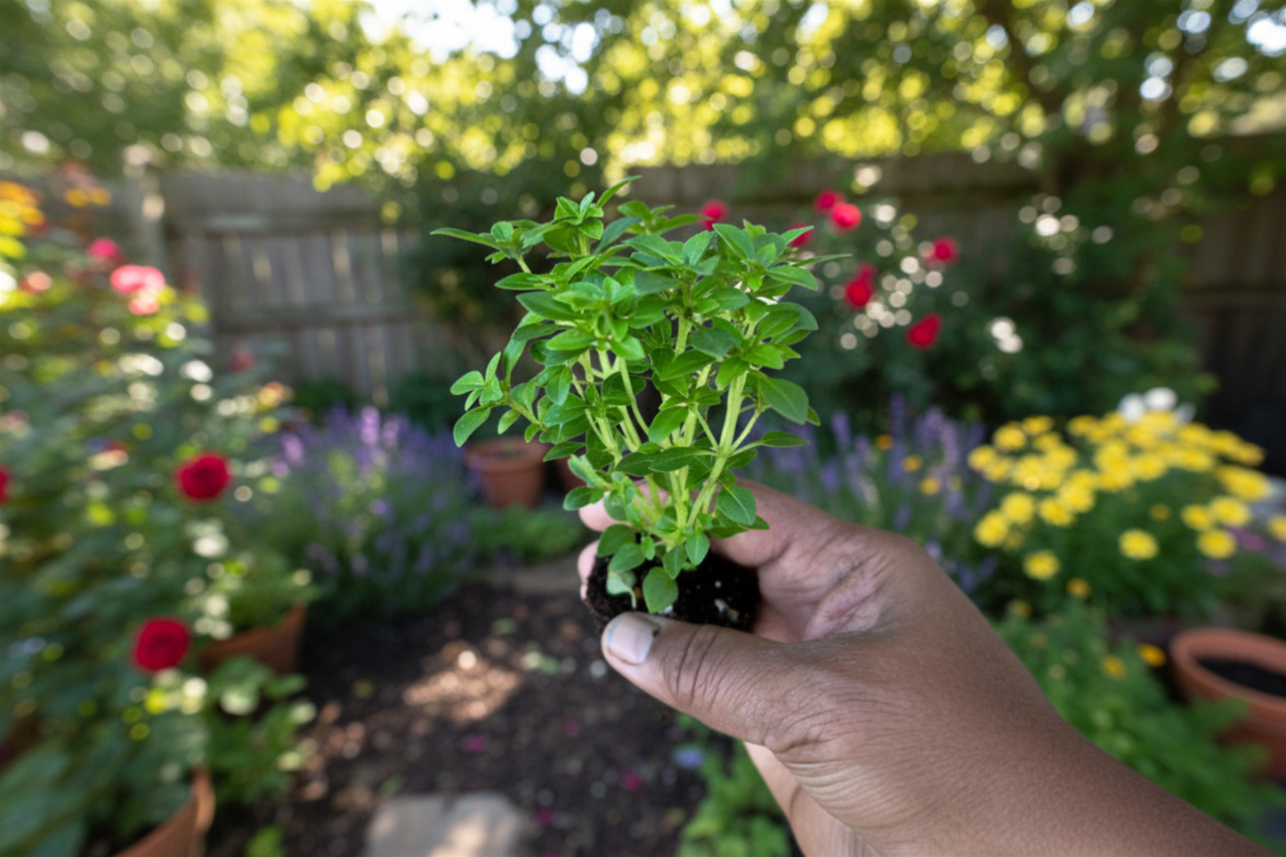 Aristotle Basil Live Plant Organic Basil Herb 4 to 7 Inch Rooted Starter Compact Culinary Garden Plant Free Shipping