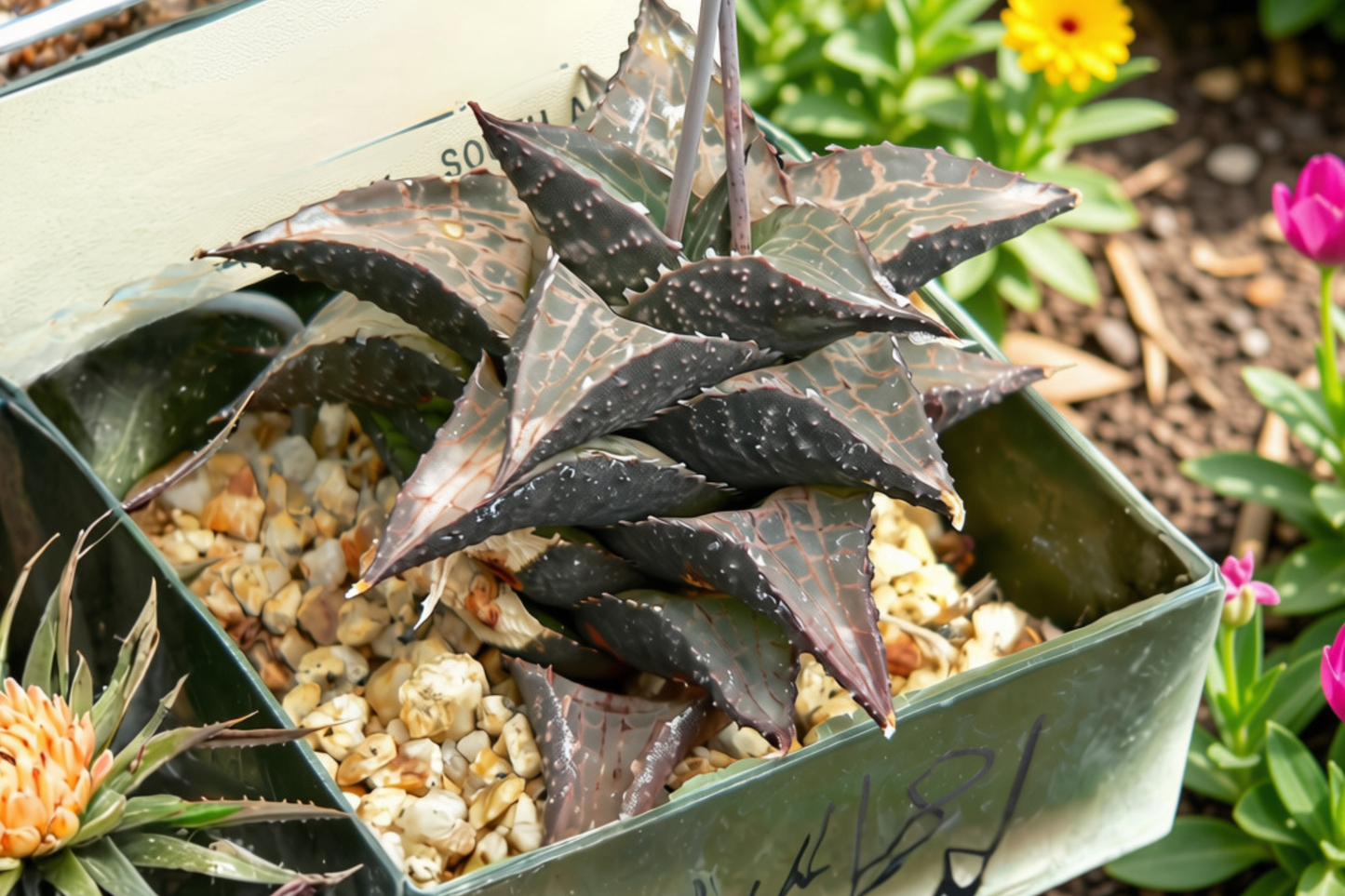 Haworthia venosa subsp. tessellata Live Succulent Plant – 2 Inch Pot – Rooted Houseplant