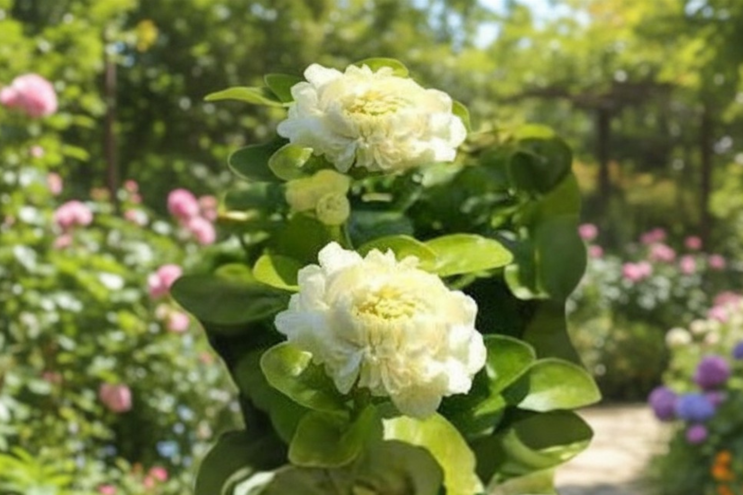 Grand Duke Jasmine Live Plant Jasminum sambac Arabian Jasmine Rooted Starter Plant Fragrant Flower Plant