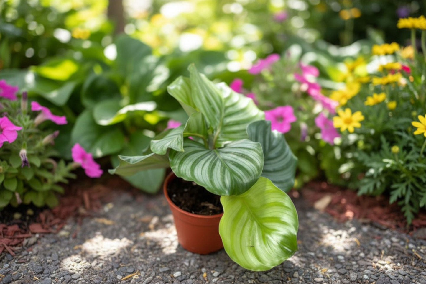 Calathea Orbifolia Live Plant 3 Inch Pot Rooted Prayer Plant Silver Striped Houseplant Tropical Indoor Plant Gift