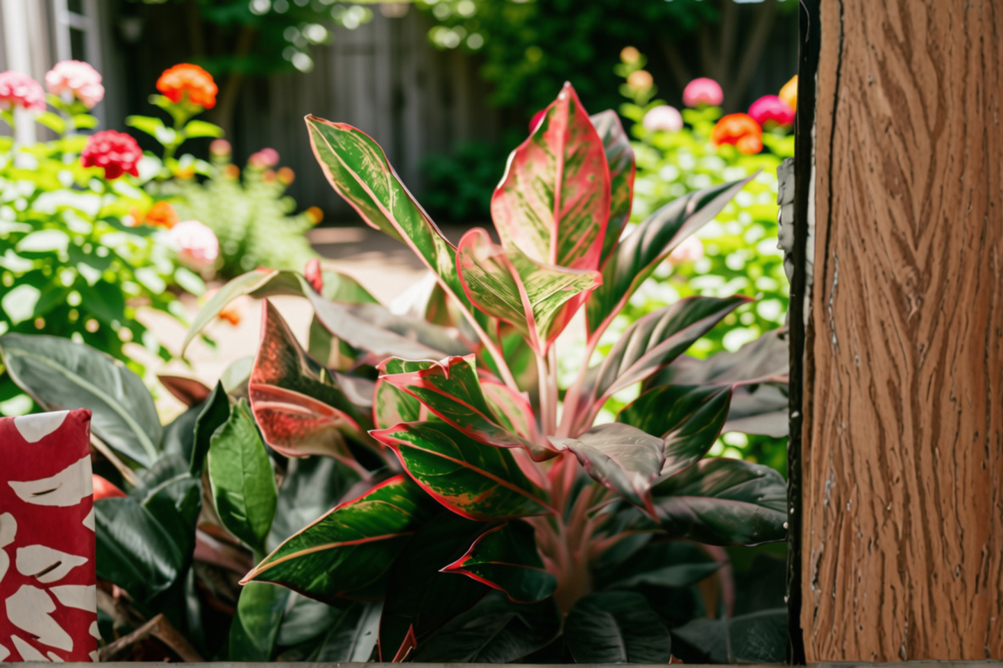 Chinese Evergreen 'Siam Aurora' Bare Root Live Plant 8–12 Inches Tall – Aglaonema 'Siam Aurora'