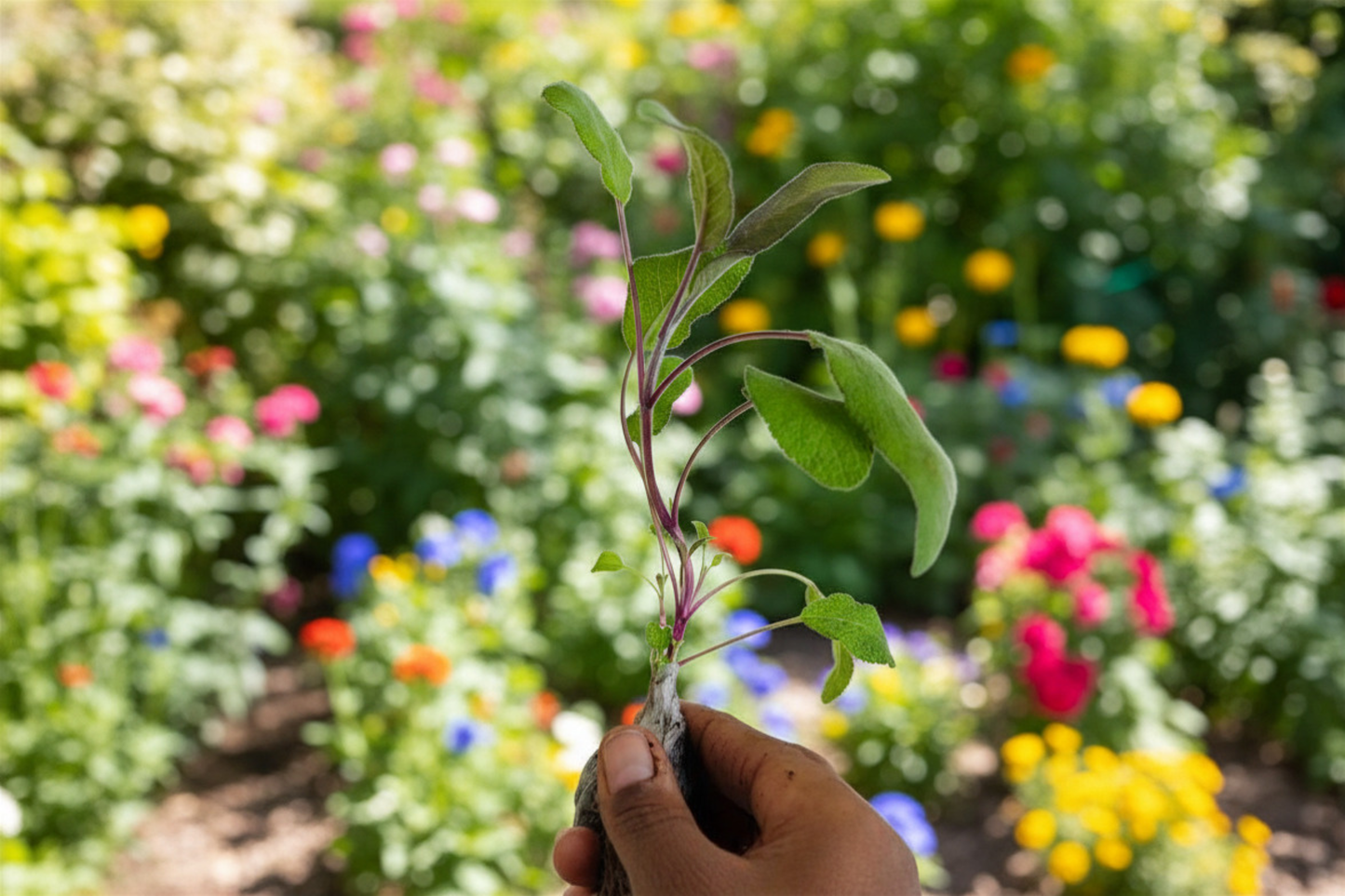 Purple Sage Live Plant Salvia Officinalis Perennial Herb Plant 5 to 7 Inch Rooted Starter Garden Herb Free Shipping
