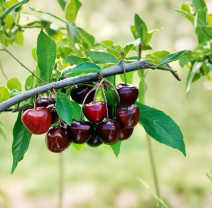 Carmen Giant Cherry Tree Cuttings 5 Count Prunus Avium Sweet Cherry Variety from Hungary for Grafting or Rooting