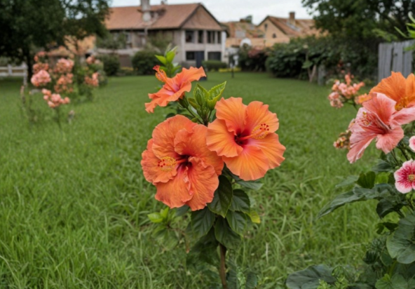 Cajun Orange Crush Hibiscus Cuttings 2 Count Hybrid Tropical Flowering Plant Stems
