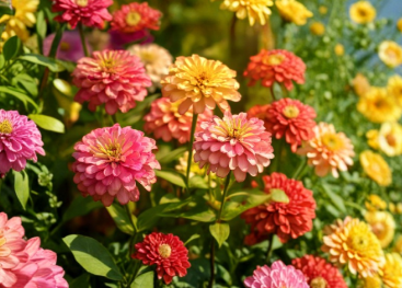 Giant Dahlia Flowered Zinnia Seeds 100 Count Large Bloom Zinnia elegans Vibrant Garden Flowers