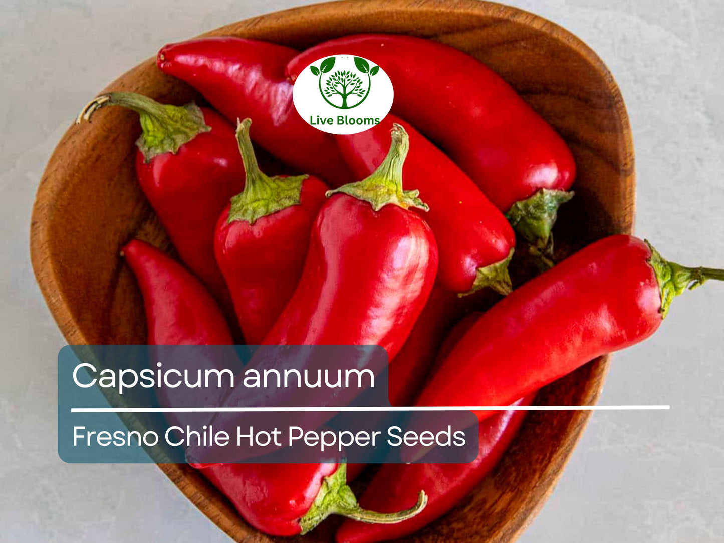 250 mg Fresno Chile Hot Pepper Seeds - Capsicum annuum | Heirloom Pepper for Planting, Spicy and Flavorful, Great for Salsas & Cooking