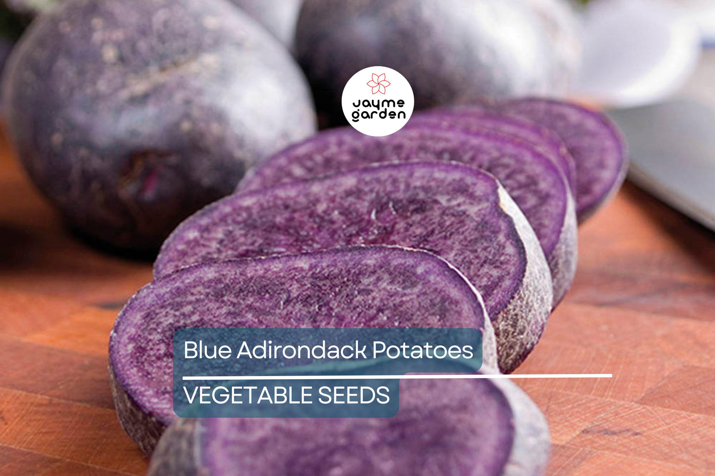 Blue Adirondack Seed Potatoes - USDA Certified, 500g Purple Potatoes for Planting, Nutrient-Rich, Vibrant & Versatile for Home Gardens