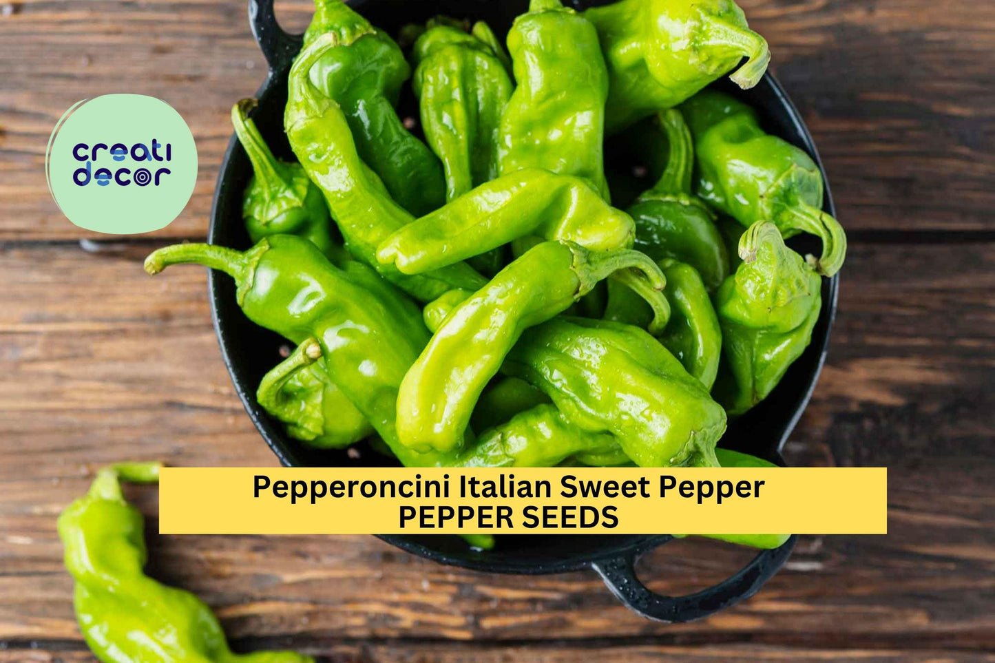 Pepperoncini Italian Sweet Pepper Seeds – 250mg for Planting, Heirloom Variety, Mild & Tangy, High Yield, Great for Pickling Salads