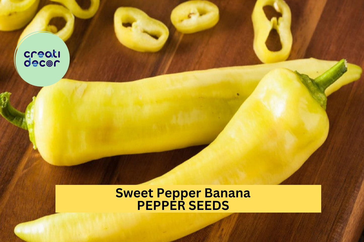 Sweet Banana Pepper Seeds – 300mg for Planting, Heirloom Variety, Mild & Sweet, High Yield, Heat Tolerant, Garden Container