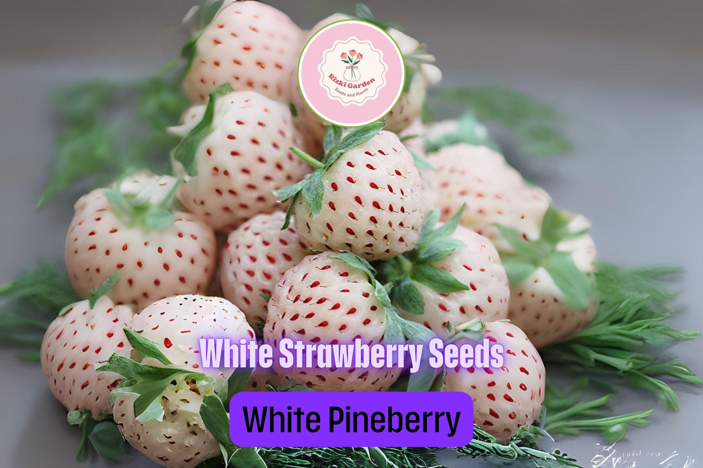 200+ White Strawberry Seeds | Pineberry Variety | Fragaria x ananassa | Unique Non-GMO Fruit for Gardens & Containers