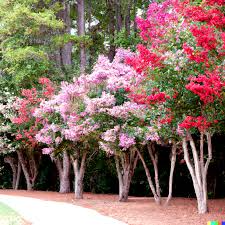 100 Crepe Myrtle Flower Tree Seeds - 6 Bright Colors (Lagerstroemia), Hardy Ornamental Tree, Beautiful Summer Blooms, Colorful Landscape