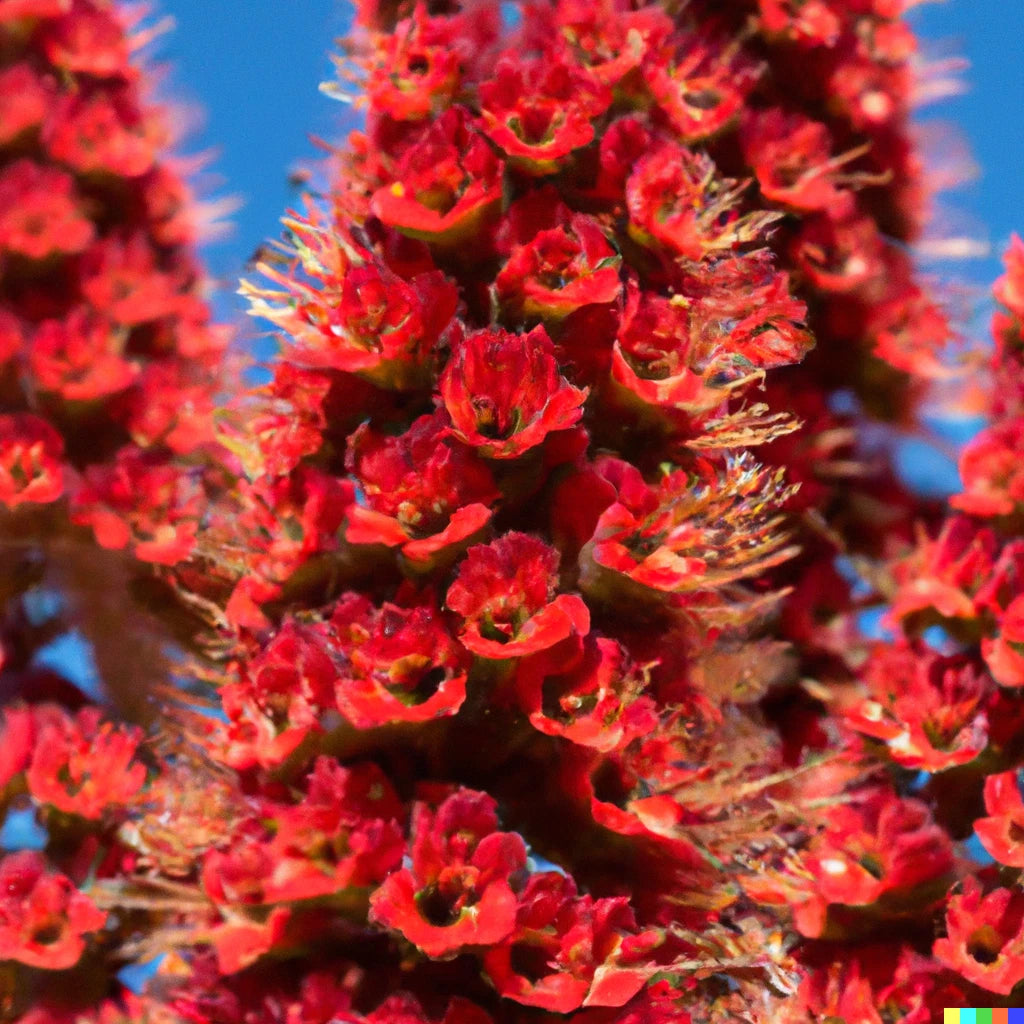 50 Tower of Jewels Red Bugloss Seeds, Tropical, Deer Resistant, Echium Wildpretti