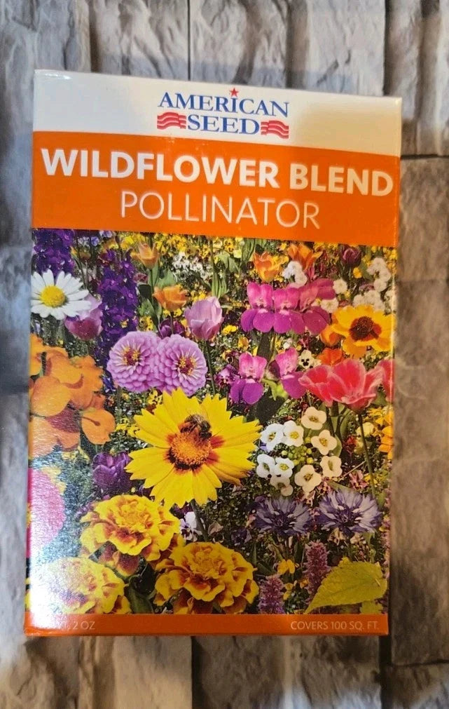 pollinator garden seeds Wildflower Blend Pollinator Seeds Mix - 5,000 USA Annual & Perennial  Flowers