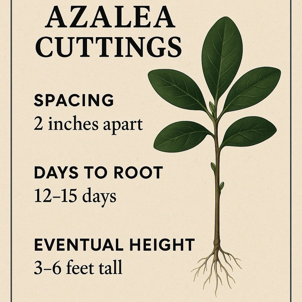 Azalea Rooting Kit 7 Cuttings, Pink - Ideal for Grafts (No Roots) - Rhododendron spp.