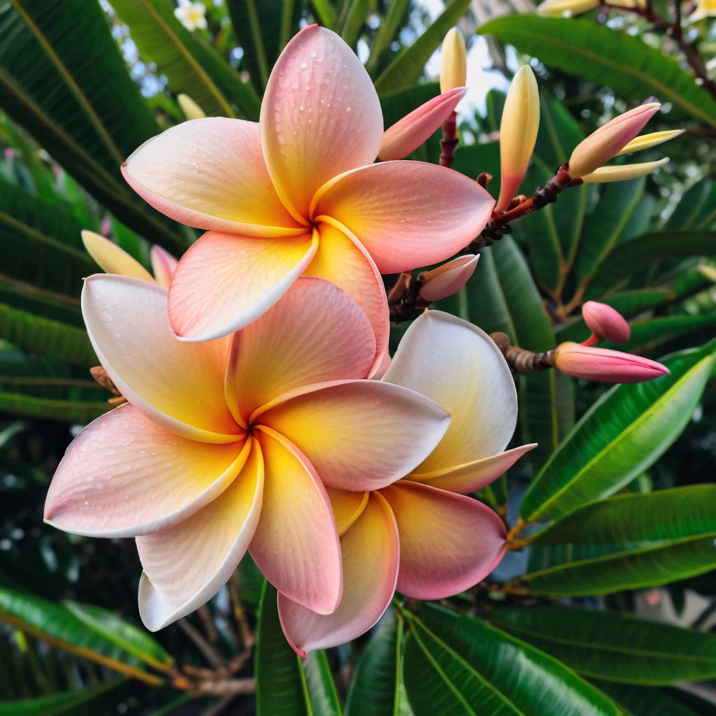 Blush Orange Plumeria Seeds - Hawaiian Flower Plants - 5 Perennial Seeds - Plumeria rubra