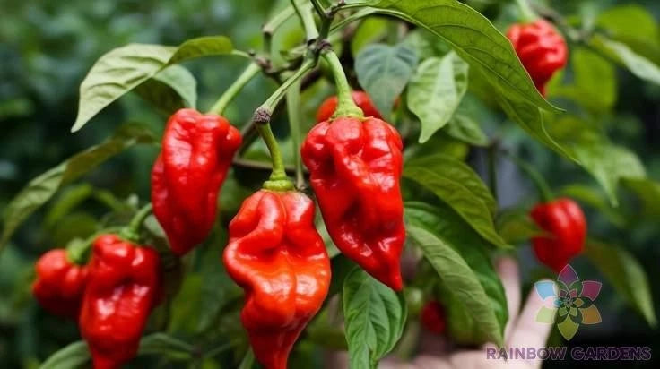 Trinidad Scorpion Hot Pepper Seeds - 25+ Pack - Capsicum chinense - Garden Planting - USA Shipping