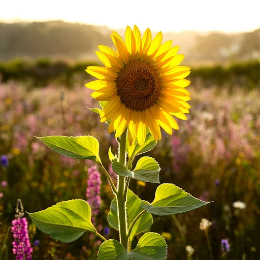 Rare Taiyo Sunflower Seeds - 50 Heirloom Non-GMO Seeds for Tall Flowers (Helianthus annuus) - Free Shipping