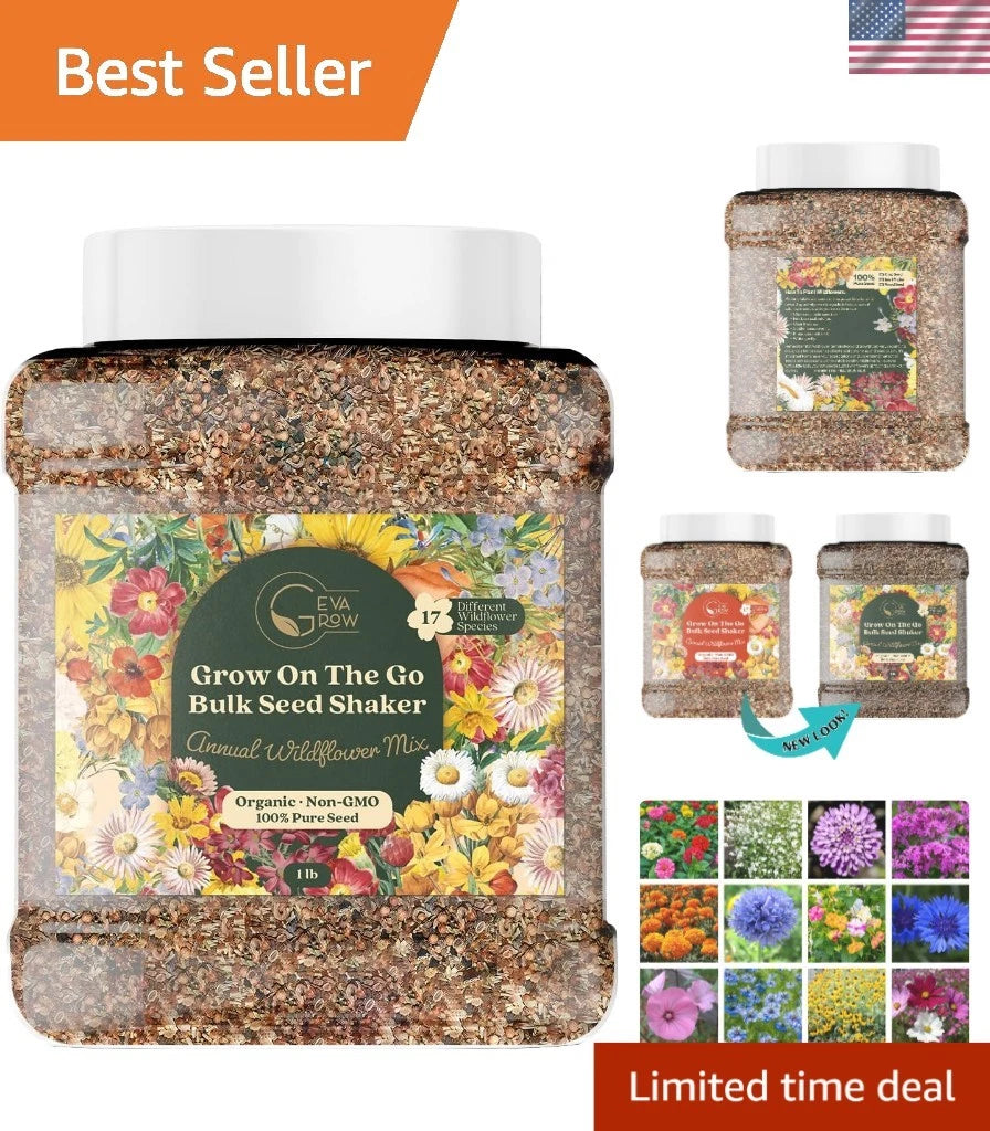 Wildflower Seeds Bulk Pack – 300,000+ Easy Shaker – Colorful Mix for Garden  Planting – Ideal for Outdoor Spaces – Jayme Garden