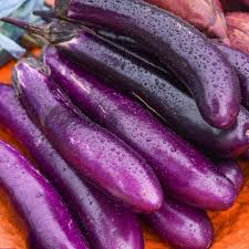 150 Long Purple Eggplant Seeds | Solanum melongena | Exotic Heirloom Vegetable | Non-GMO Seeds for Garden or Container Growing