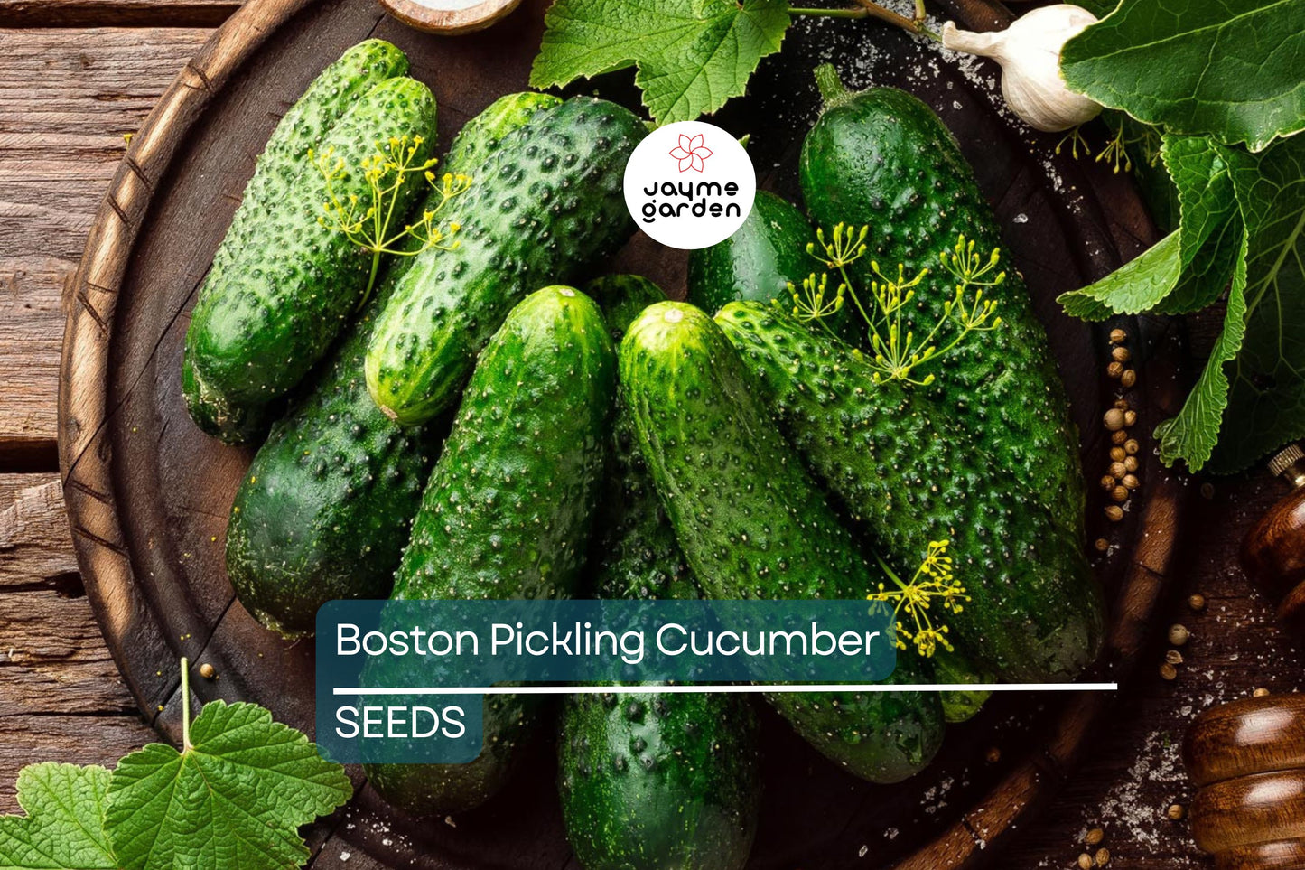 Boston Pickling Cucumber Seeds – Heirloom, Non-GMO, Ideal for Pickles