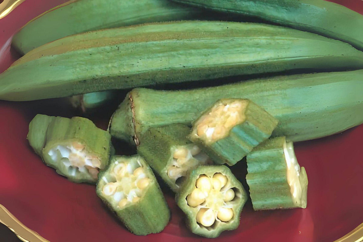 85 Seeds Okra Clemson Spineless – Heirloom Tender Green Pods, High Yielding Garden Favorite