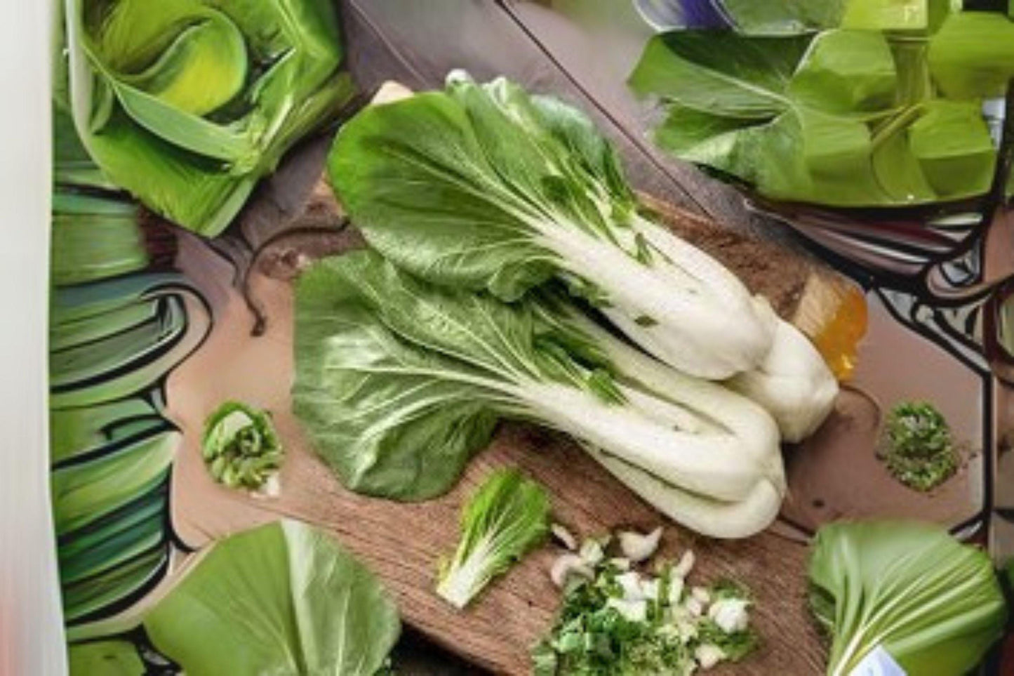Pak Choi White Stem Seeds: Chinese Cabbage, Easy Grow - 400 Seeds
