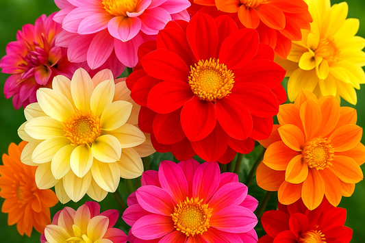 Bedding Dahlia Seeds | 20-400 Seeds | Non-GMO | Unwins | Colorful Garden Blooms | Dahlia spp.