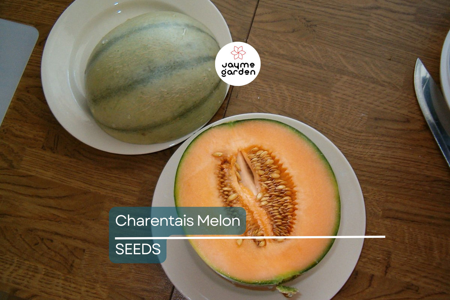 Charentais Melon Seeds - Heirloom, Non-GMO - 85 Days to Maturity - Super Sweet & Fragrant - USDA Zones 2-10 - Perfect for Desserts