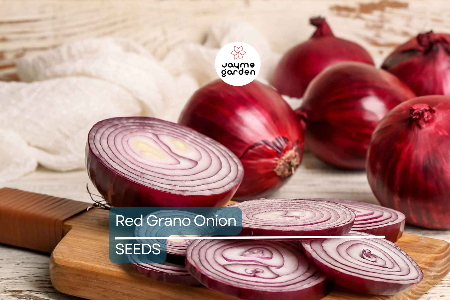 Red Grano Onion Seeds - Heirloom, Non-GMO - 110 Days to Maturity - Mild & Crisp - USDA Zones 3-9 - Perfect for Salads & Burgers