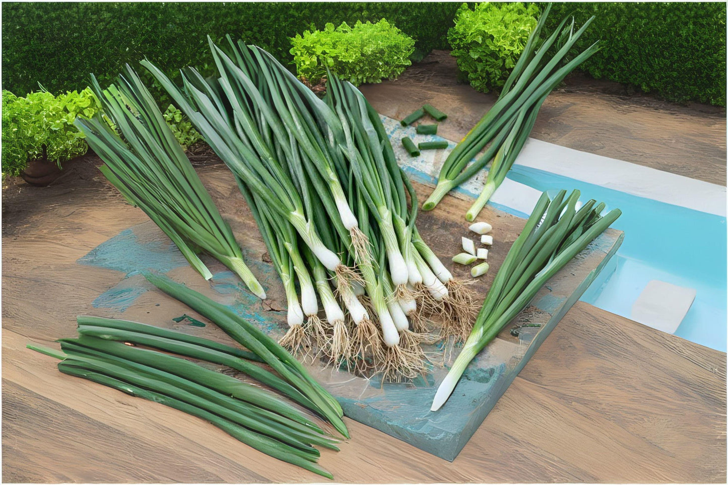 White Lisbon Bunching Onion Seeds - Heirloom Scallion (250 mg)