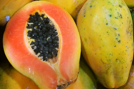 25 Solo Sunset Papaya Seeds - Sweet Red/Pink Fruit, Fast-Growing, Bears in 9 Months, Tropical & Container Friendly, !