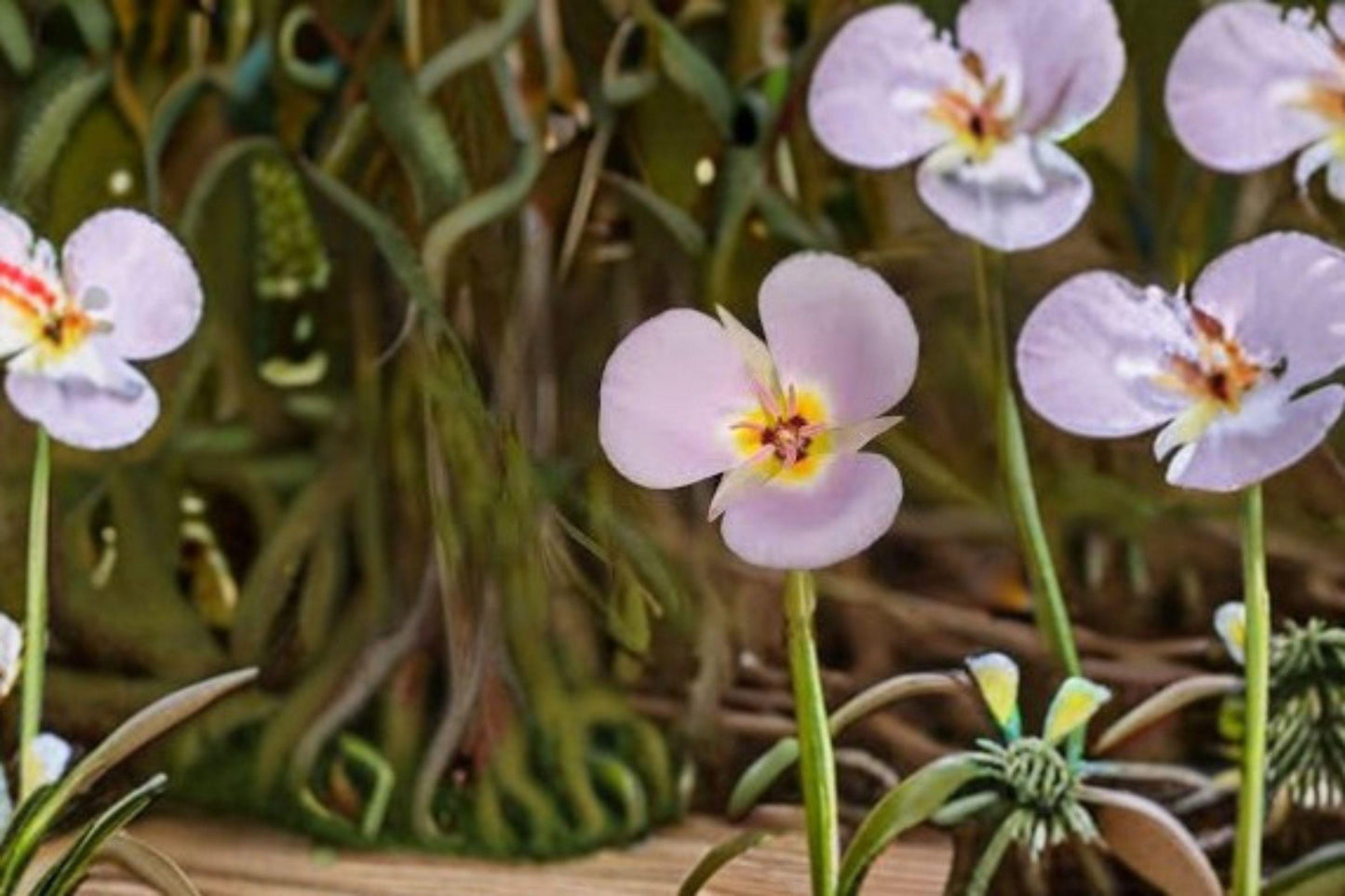 30 Seeds for Planting Calochortus flexuosus – Winding Mariposa Lily, Desert Wildflower with Pink-Purple Blooms