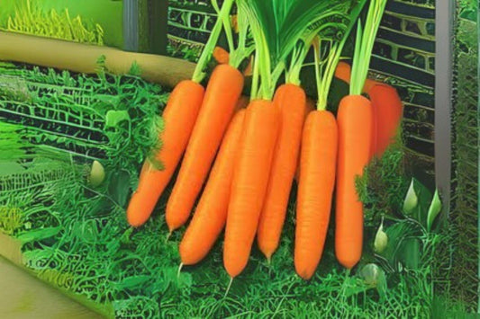 600 Scarlet Nantes Carrot Seeds – Heirloom French Variety, Sweet Crisp Roots, Smooth Cylindrical Carrots