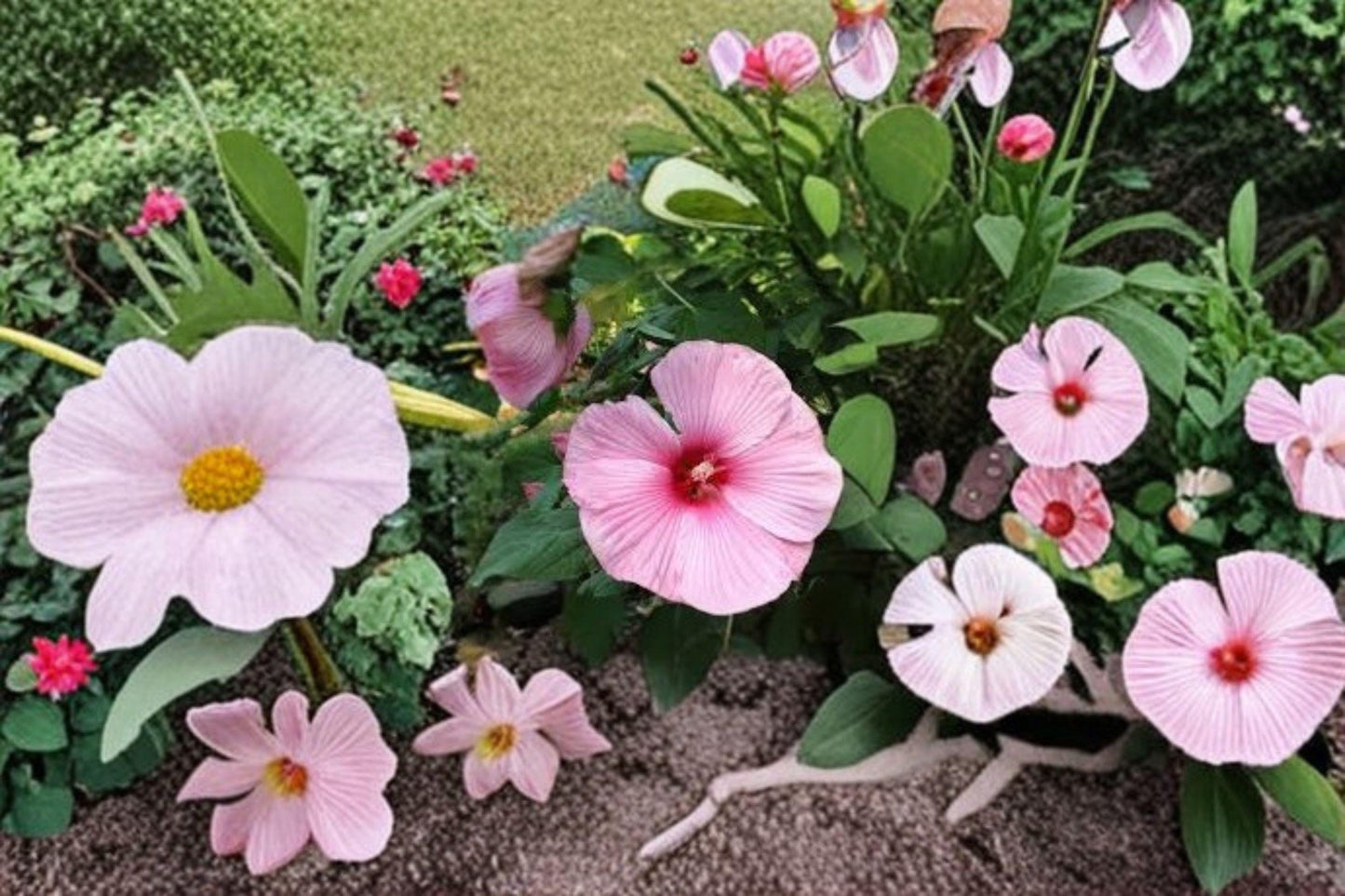 Rose Mallow Dwarf Mix Seeds: Hardy Perennial Hibiscus for Pollinators