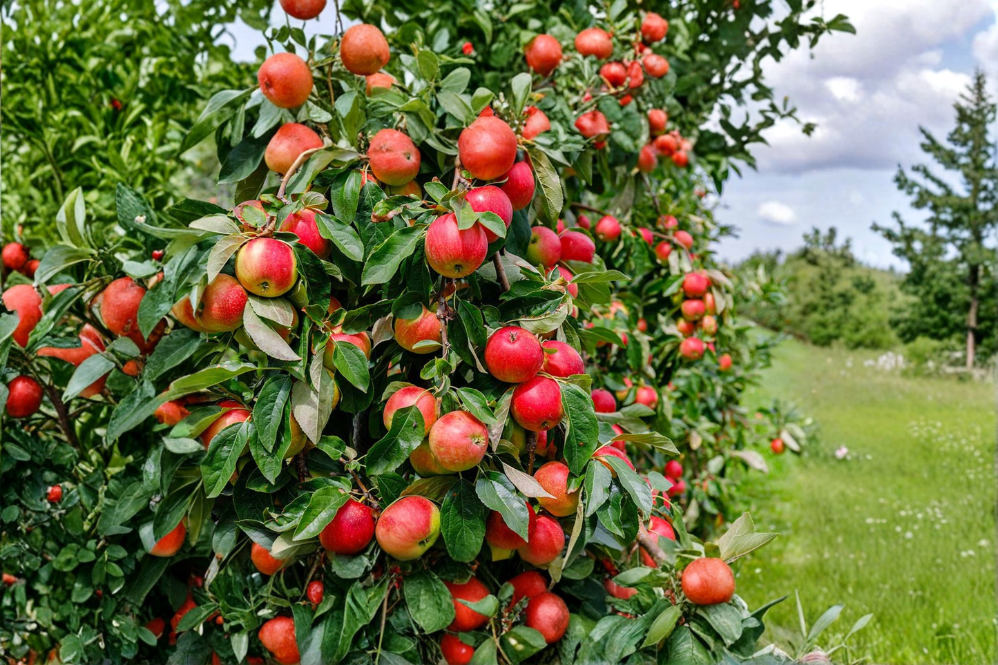 Holland Apple Tree 4-6 ft Live Fruit Tree Sweet Apples Garden Orchard Plant Outdoor Tree Home Fruit Growing