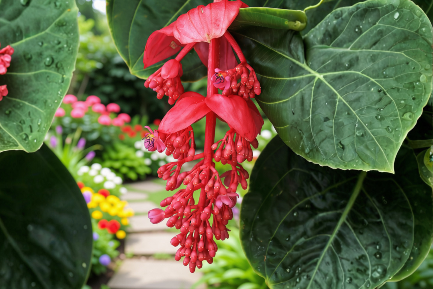 Royal Chandelier Medinilla Magnifica Live Starter Plant – Well Rooted Plant in Pot