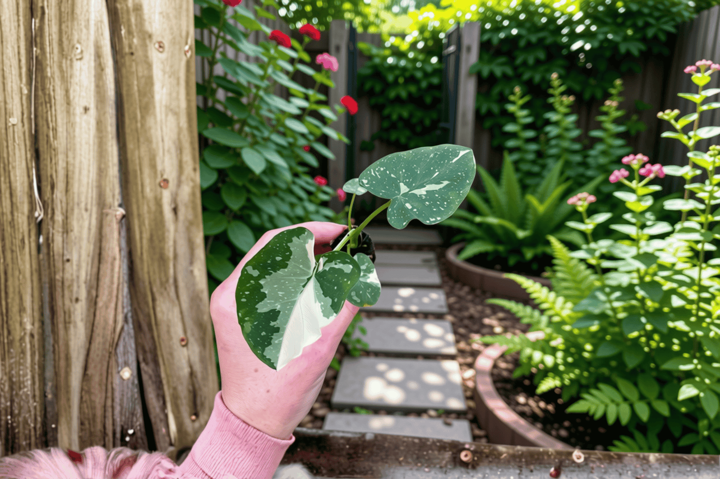 2 Colocasia 'Milky Way' ('Ele Paio') Starter Plants – Live Elephant Ear Plants