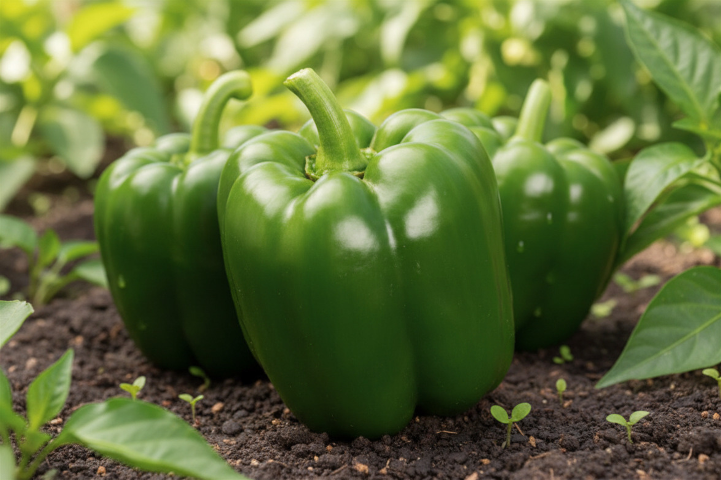 Green Bell Pepper Live Plants 2 Hybrid Pepper Plants Non GMO Rooted Vegetable Garden Plants for Raised Beds