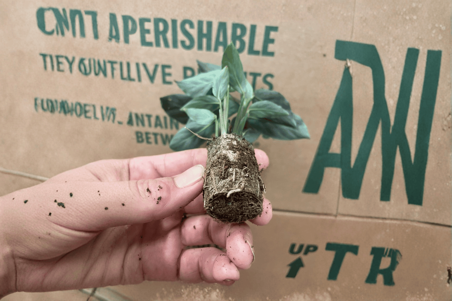 2 Calathea Misto Starter Plants – Bare Root – Goeppertia 'Misto' (Formerly Calathea)