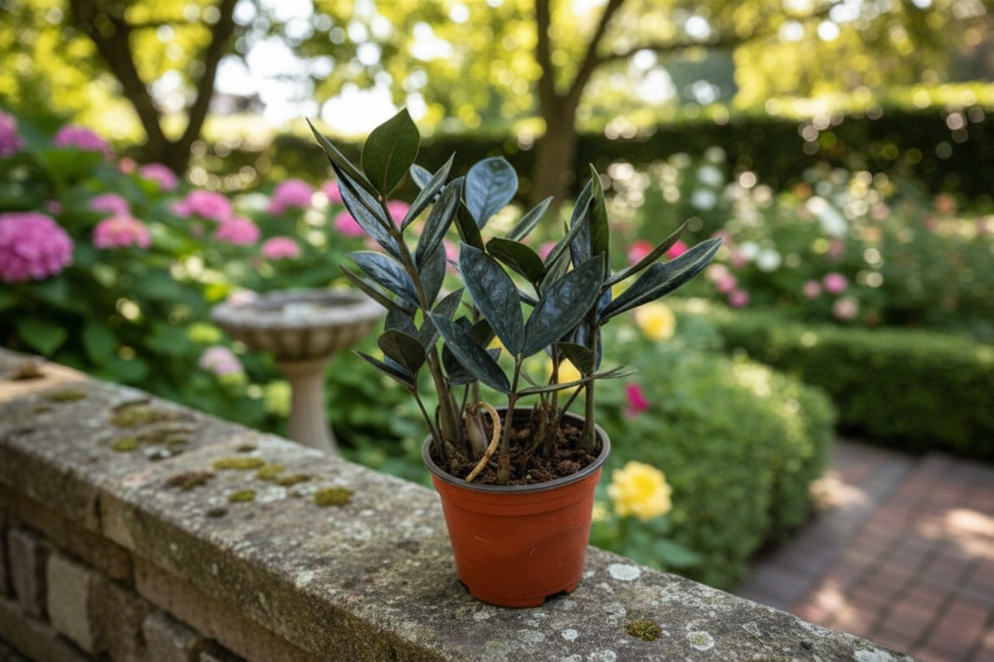 Black Queen ZZ Plant Live Plant 4 Inch Pot Rare Zamioculcas Houseplant Fully Rooted Indoor Tropical Plant Gift