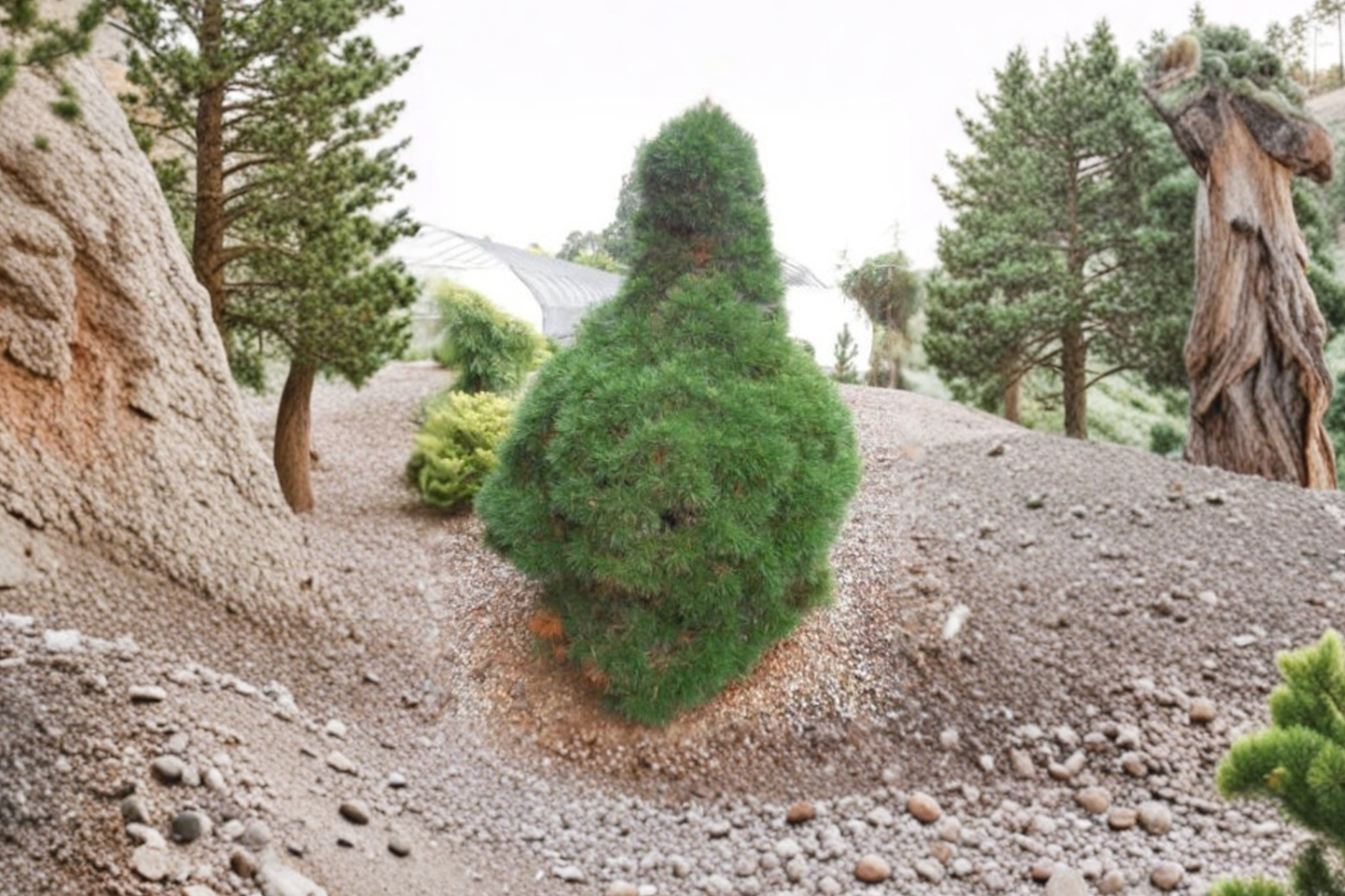 Scotch Pine Live Plant 1 Gallon Pot 10 Inch Tall – Pinus sylvestris Green Penguin Dwarf Evergreen Tree Garden Plant