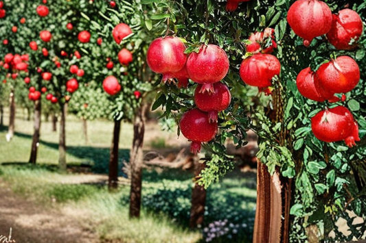 Dwarf Pomegranate Tree Live Plant 3 Gallon, Compact Fruit Tree for Home Garden Outdoor Patio Plant