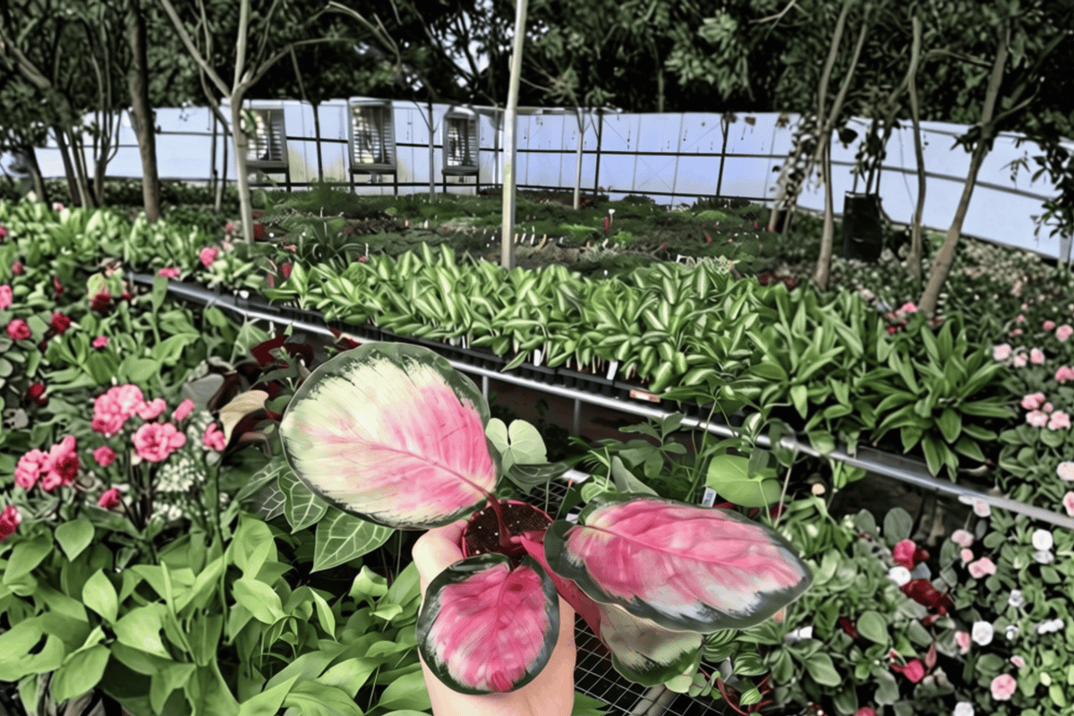Calathea Rosy 2 Starter Plants – Goeppertia roseopicta ‘Rosy’ Bare Root